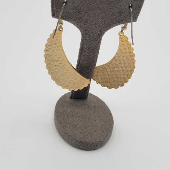 Vintage Gold tone Colorful Unicorn Cloisonne Dangle Earrings - Picture 5 of 6